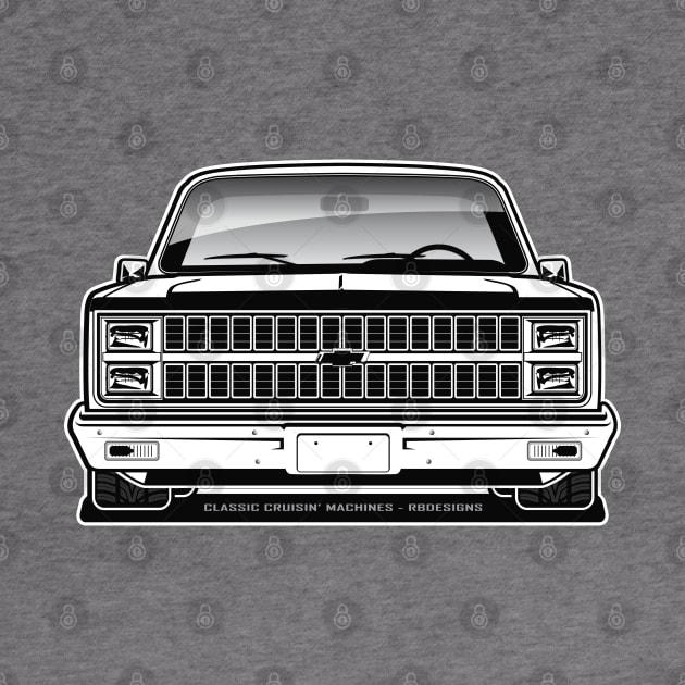 1981-82 Squarebody Chevrolet C10 Blazer Suburban BW by RBDesigns